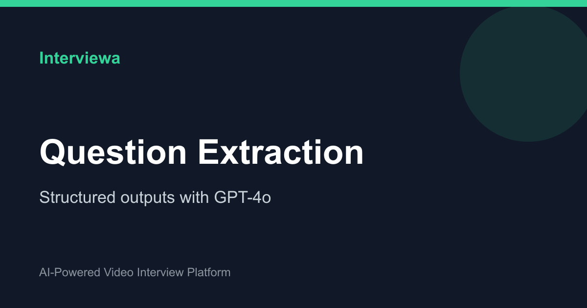 Question Extraction — Interviewa